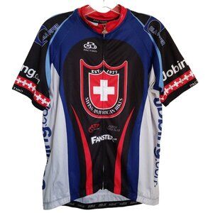 Pactimo Cycling Jersey Shirt Swiss American Bikes Short Sleeve Size XXL
